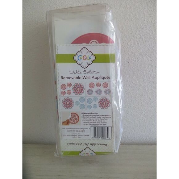 Cocalo Dahlia Collection Floral Removable Wall Appliqués Sticker Decals - Picture 2 of 3